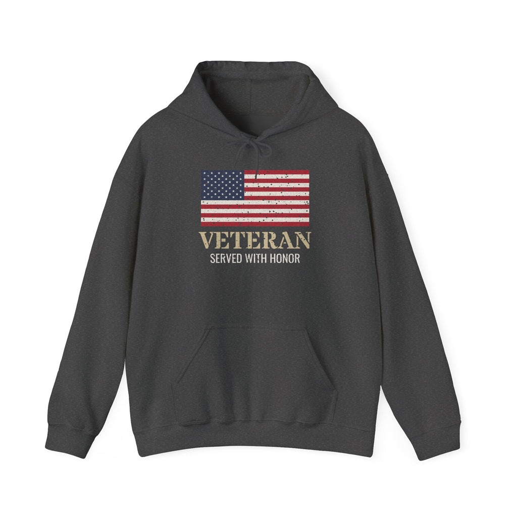 Veteran – Served With Honor Flag Hoodie