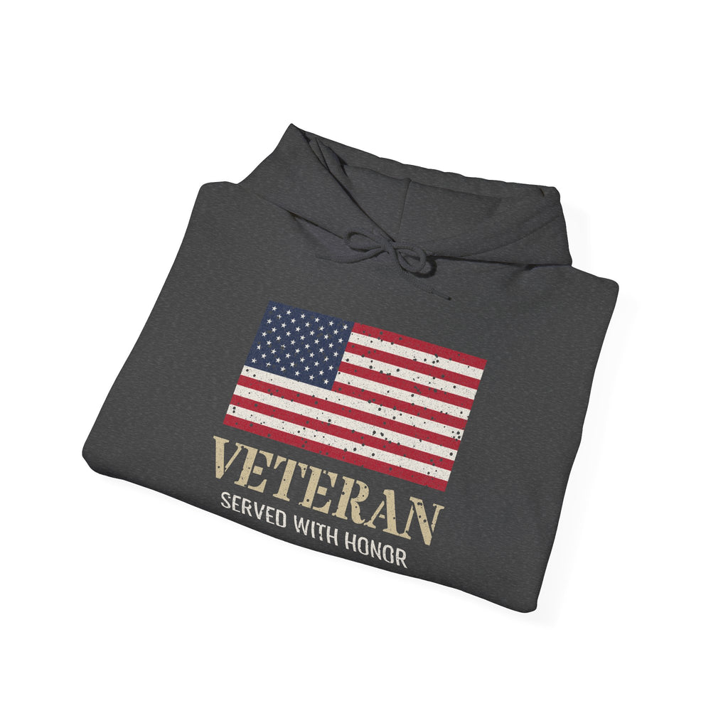 Veteran – Served With Honor Flag Hoodie