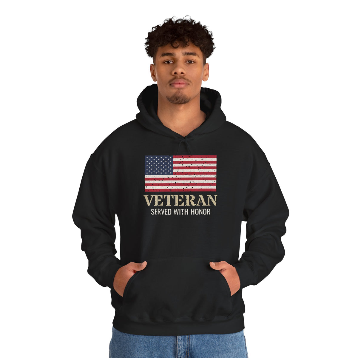 Veteran – Served With Honor Flag Hoodie