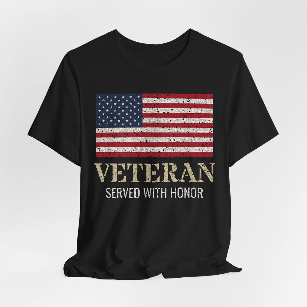 Veteran – Served With Honor Flag Tee