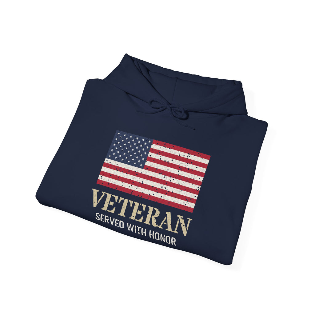 Veteran – Served With Honor Flag Hoodie