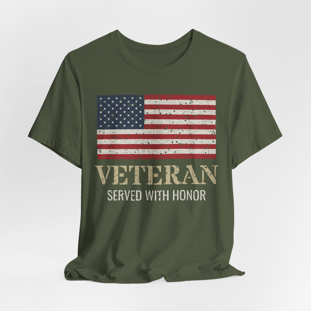 Veteran – Served With Honor Flag Tee