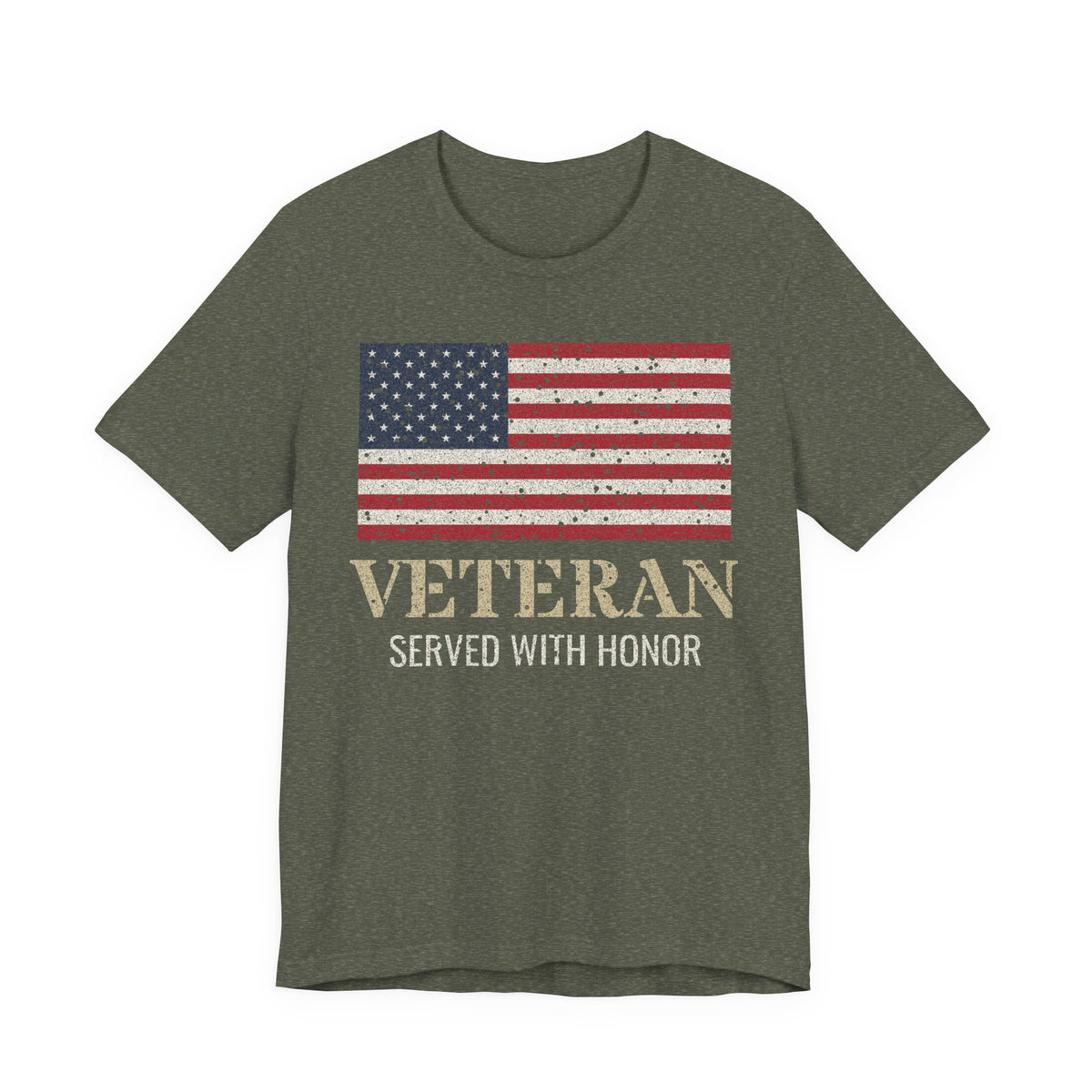 Veteran – Served With Honor Flag Tee