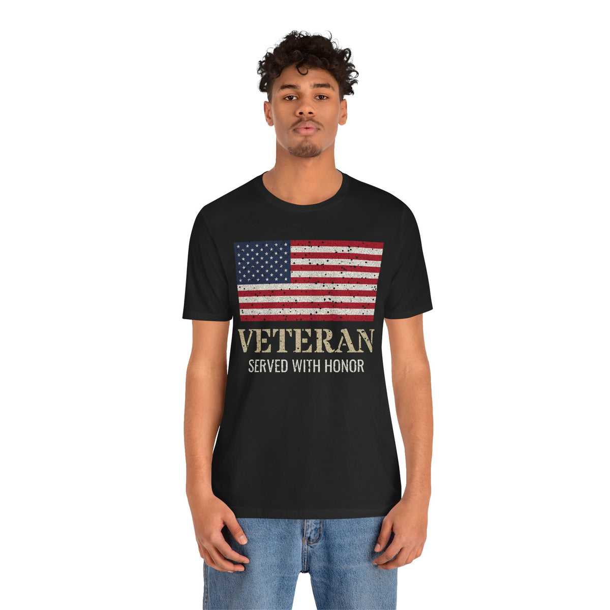 Veteran – Served With Honor Flag Tee