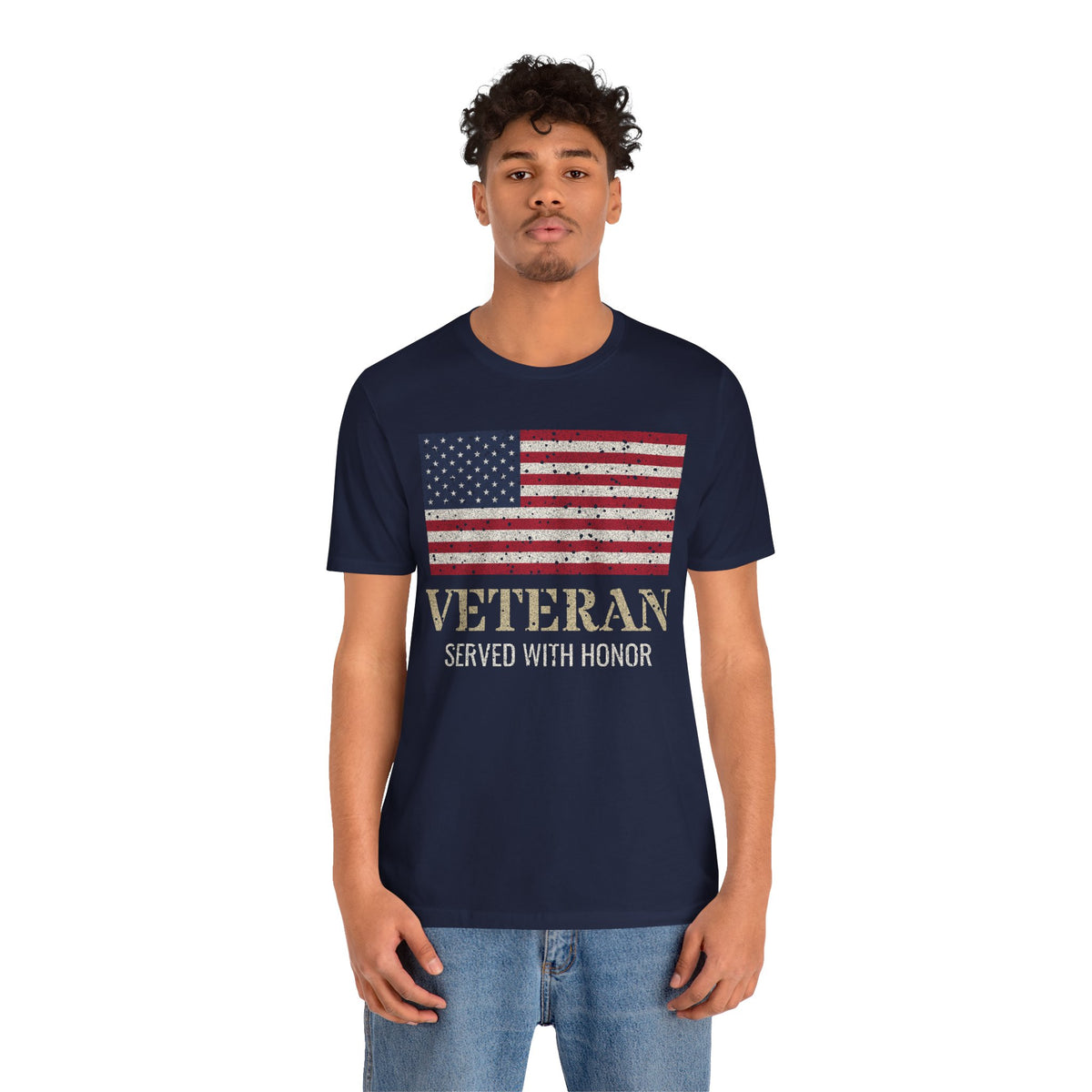 Veteran – Served With Honor Flag Tee