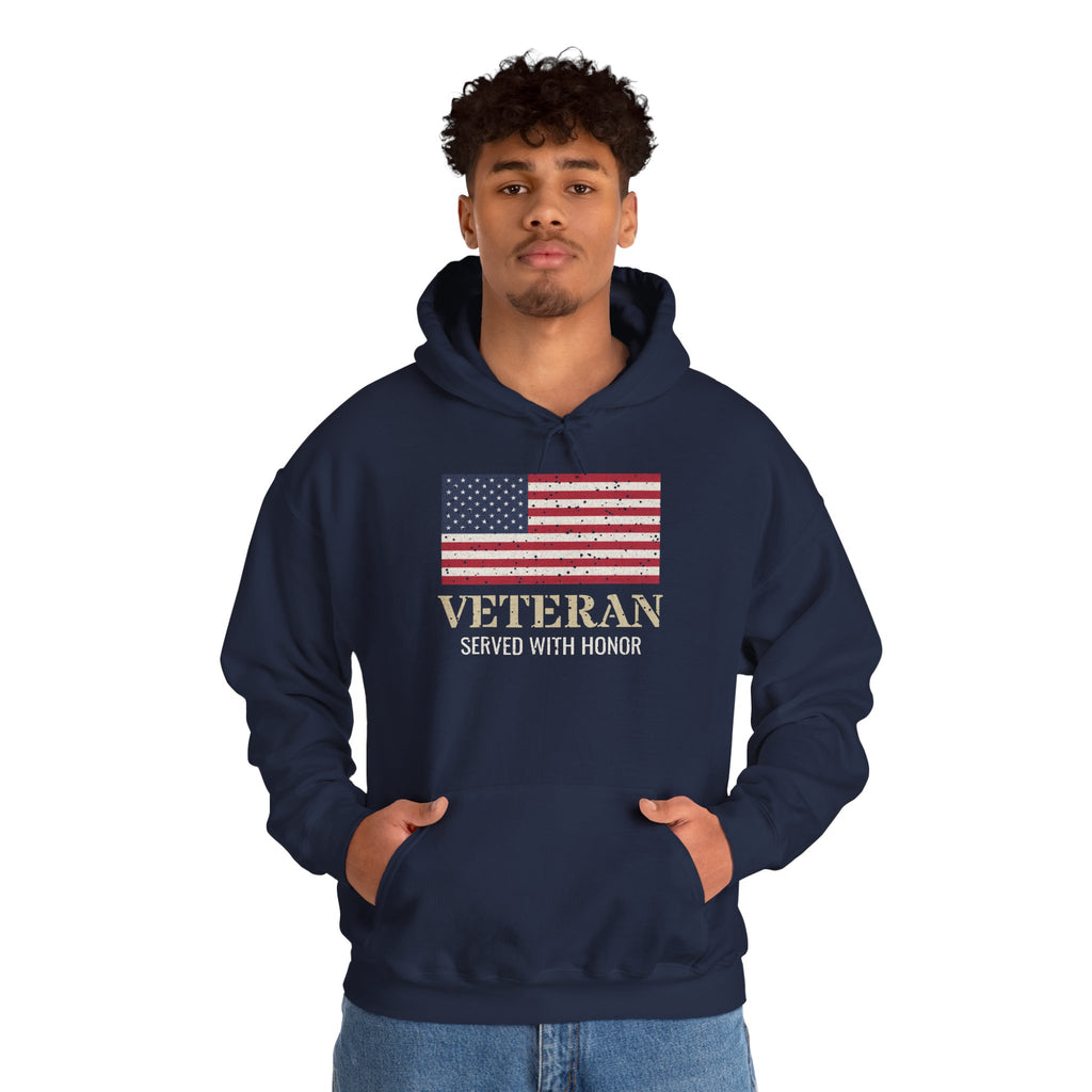 Veteran – Served With Honor Flag Hoodie