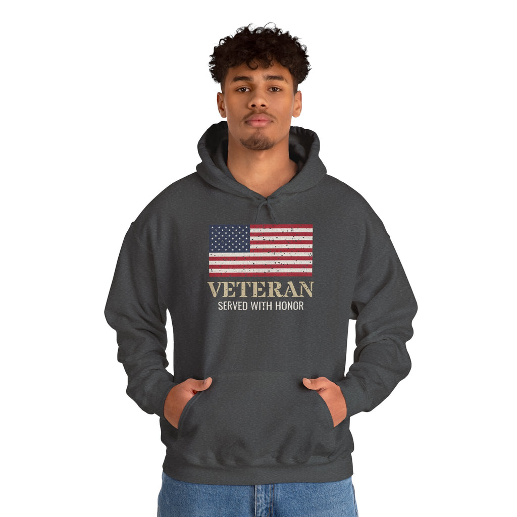 Veteran – Served With Honor Flag Hoodie