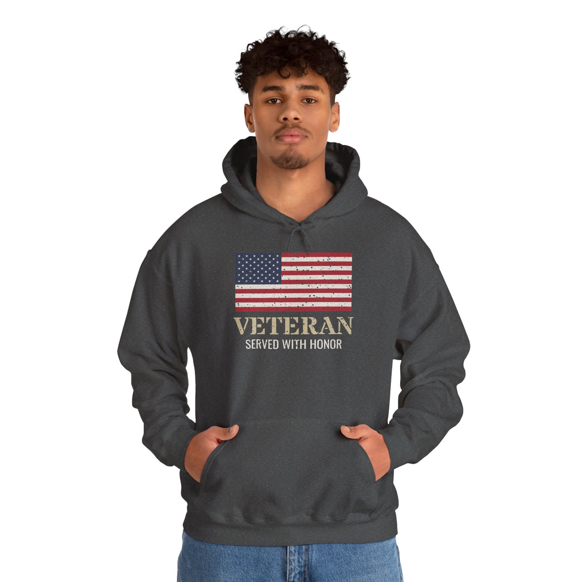 Veteran – Served With Honor Flag Hoodie