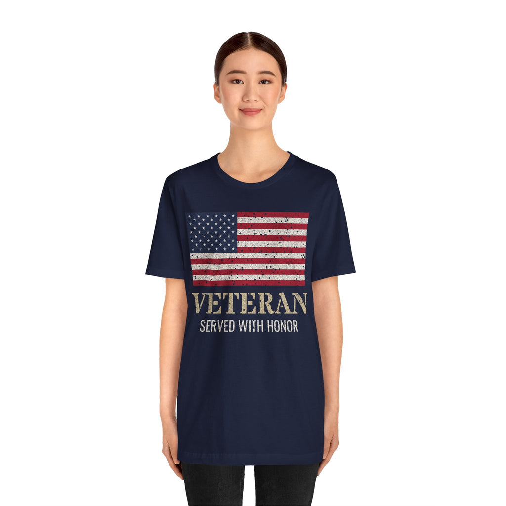 Veteran – Served With Honor Flag Tee